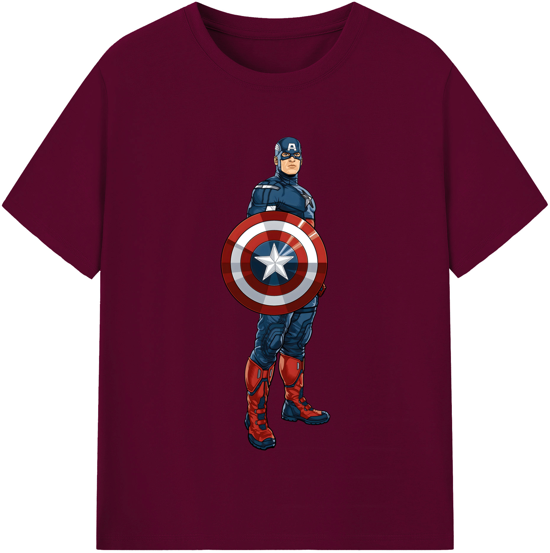 （画像用） アベンジャーズ The Avengers レディースカジュアルプリントTシャツ（綿100％）